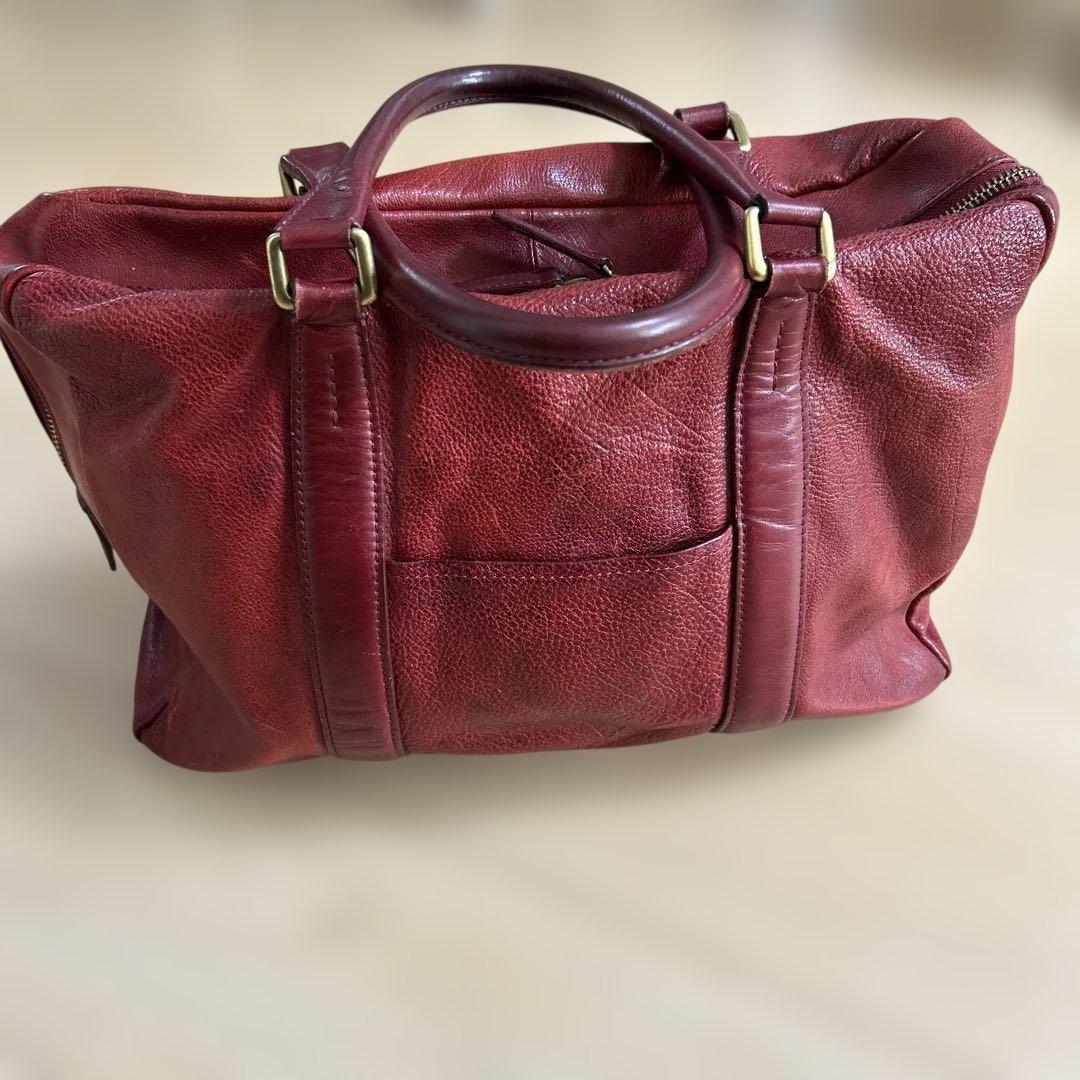 ポーター　プリュム　PORTER PRIME ボストンバッグ レア　赤　革