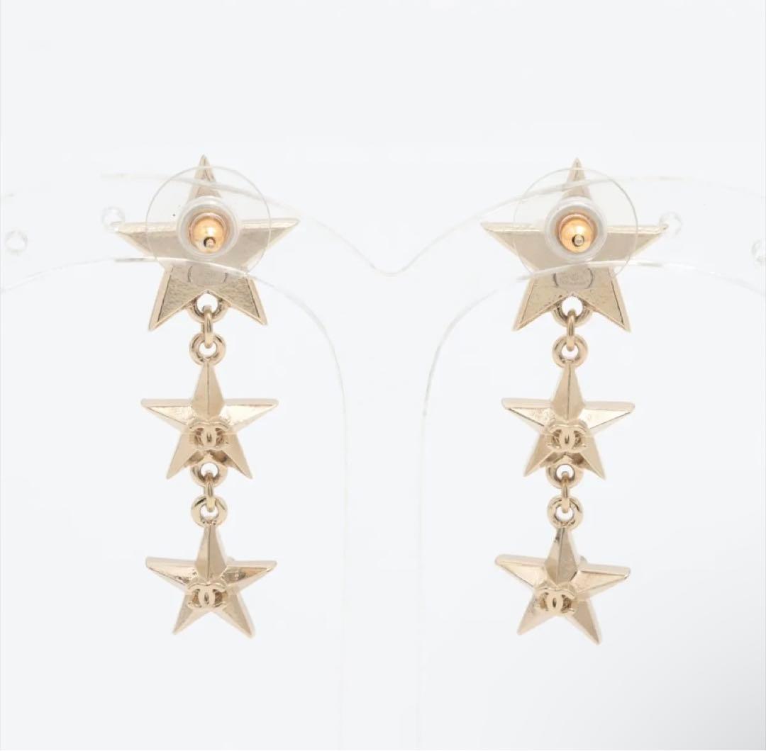 CHANEL/シャネル ココマーク スターピアス A17C ゴールド