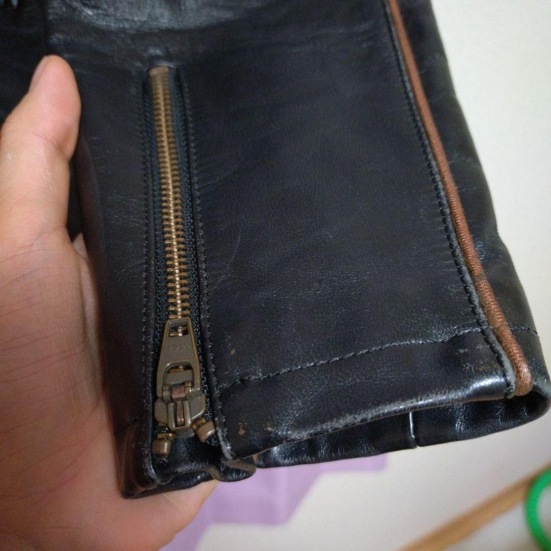 ハロルズギア　ホースハイド　シングルライダースジャケット