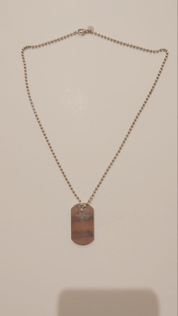 【TIFFANY&Co.】 ドッグタグ ネックレス シルバー925 ユニセックス