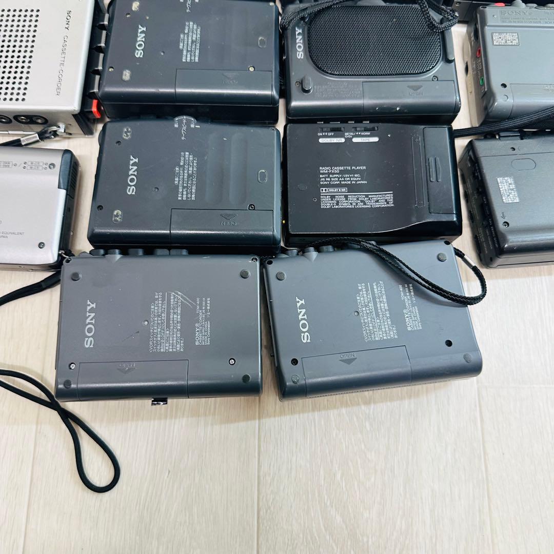 ジャンク　SONY ソニー　カセットレコーダー　まとめ　14台
