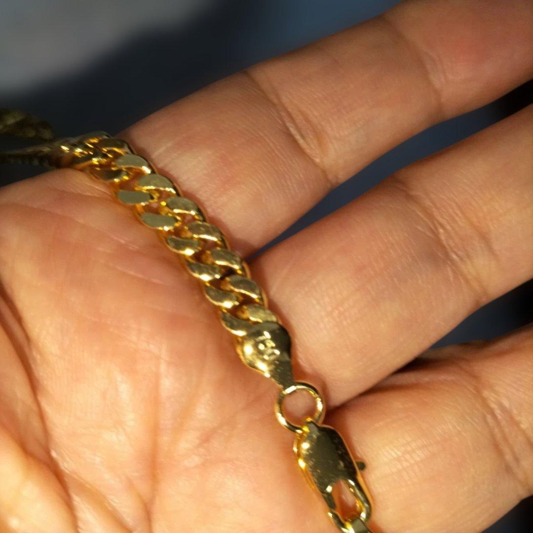 断捨離夢人　ゴールドネックレス　750　 ITARYの刻印18k26g