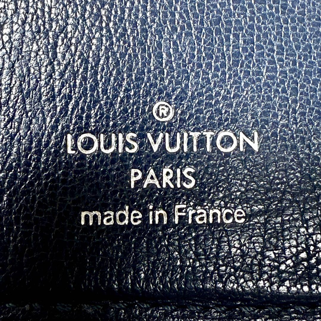 美品 ルイヴィトン クロコダイル 長財布 ポルトフォイユ ブラザ ネイビー 紺色