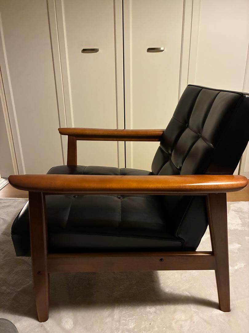 カリモク60 Kチェア　1人掛け　黒