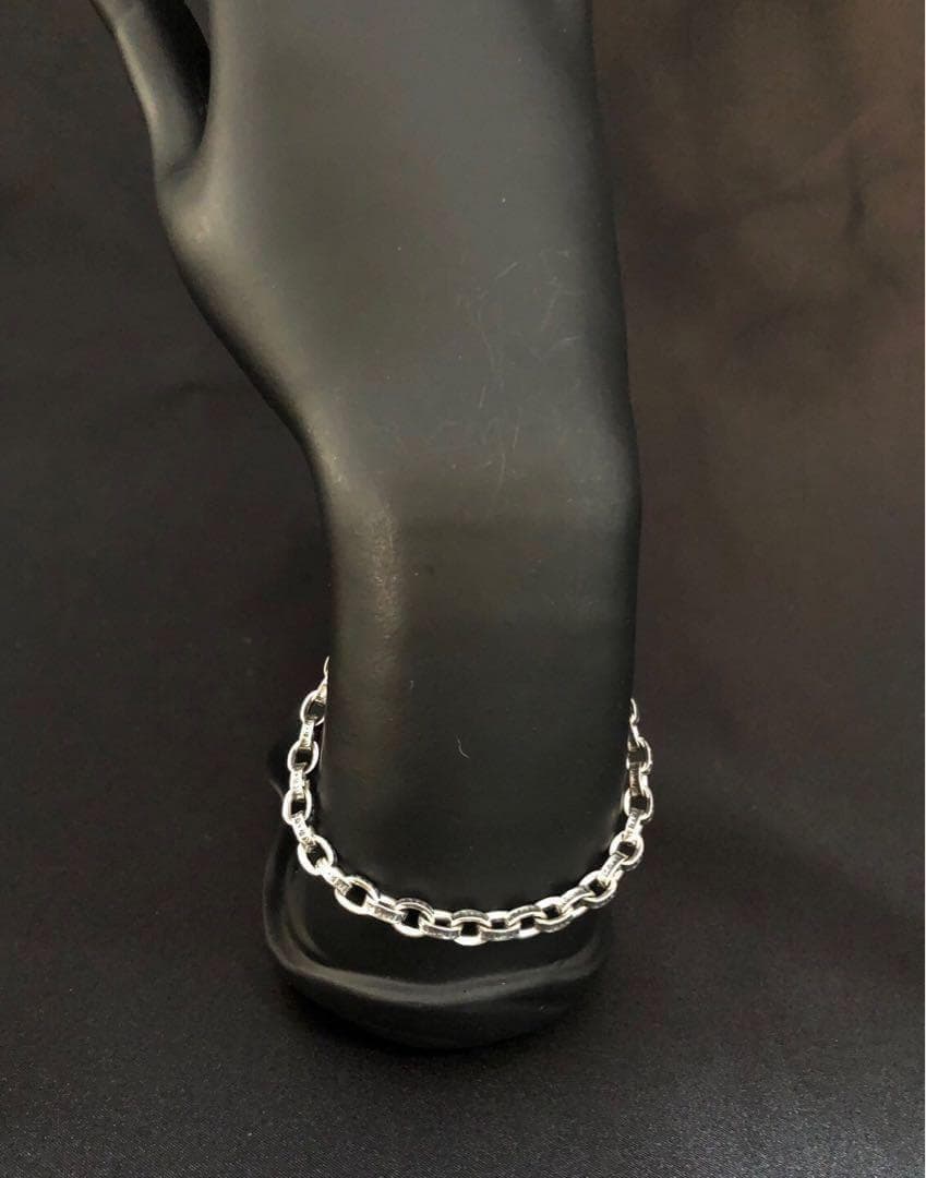 シルバー925 ペーパーチェーン　ブレスレット　20cm 2-33 4404