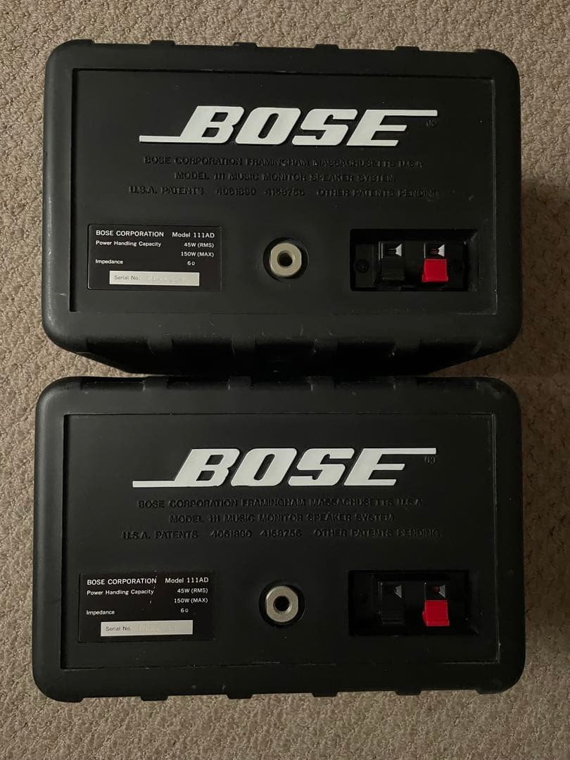 【良品】BOSE 111AD シリアル連番スピーカー
