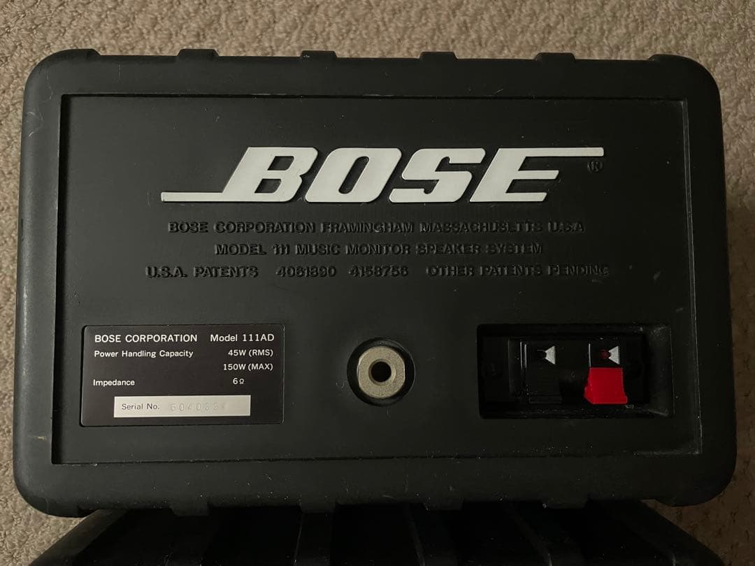 【良品】BOSE 111AD シリアル連番スピーカー