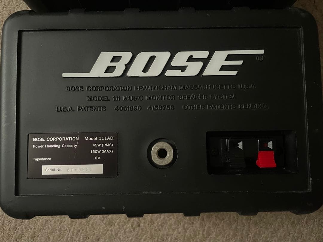 【良品】BOSE 111AD シリアル連番スピーカー