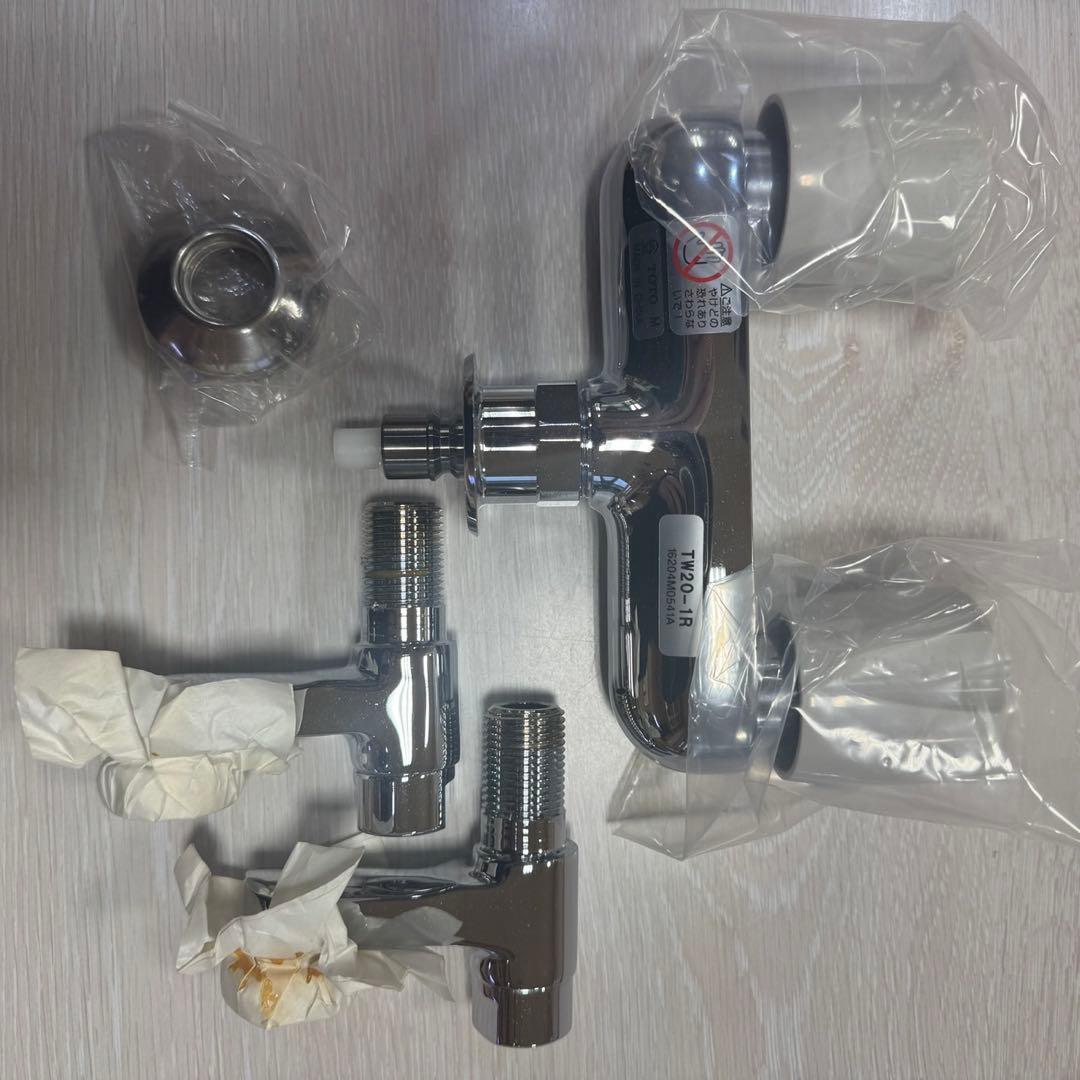 TOTO壁付2ハンドル13 緊急止水 洗濯機用 TW20-1R