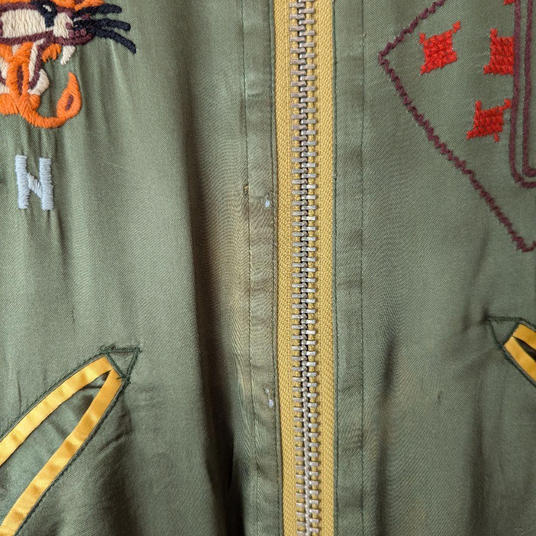 ⭐【珍品‼ロカビリー】MIRACLE WOMAN リバーシブル スカジャン 龍