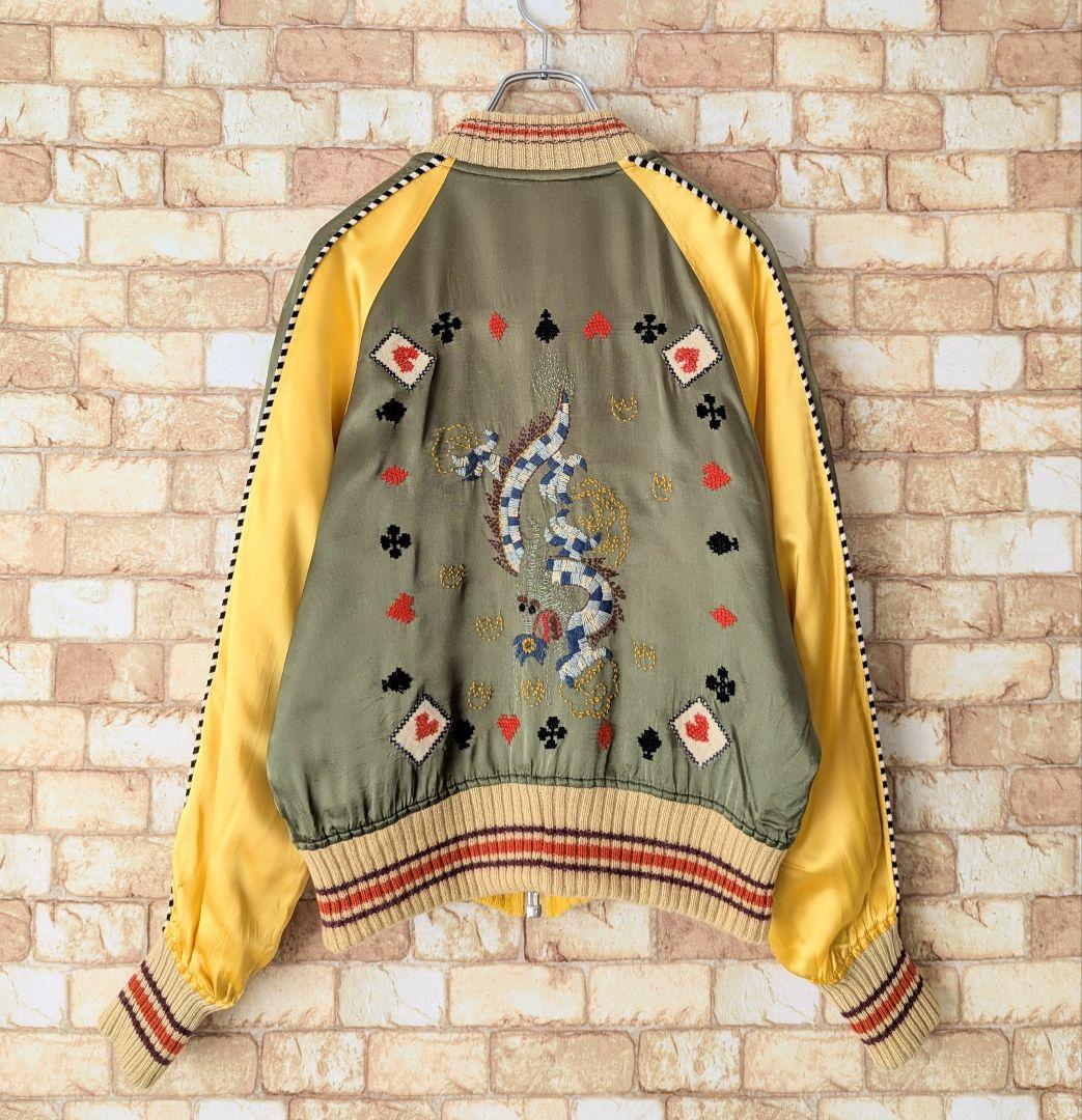 ⭐【珍品‼ロカビリー】MIRACLE WOMAN リバーシブル スカジャン 龍