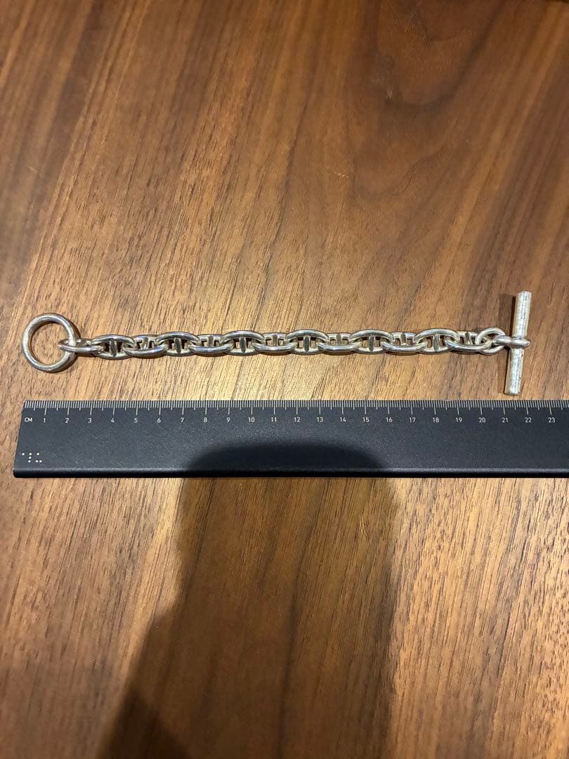 シルバー925 アンカーチェーンブレスレット GM13コマ相当