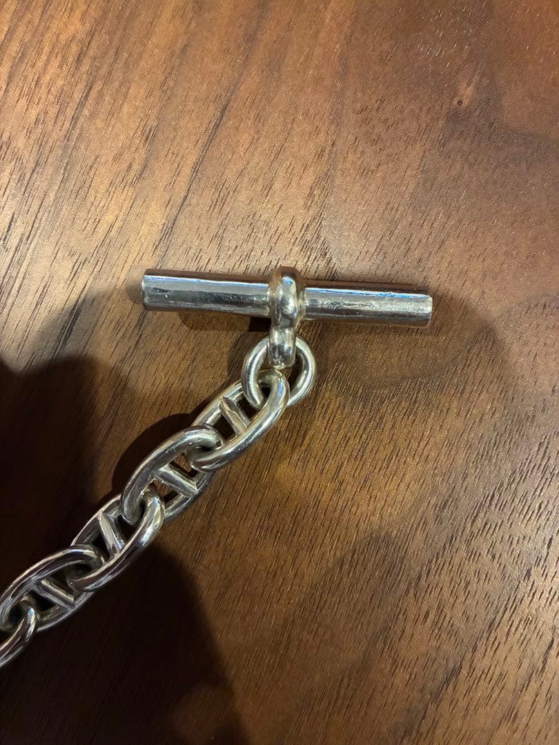 シルバー925 アンカーチェーンブレスレット GM13コマ相当