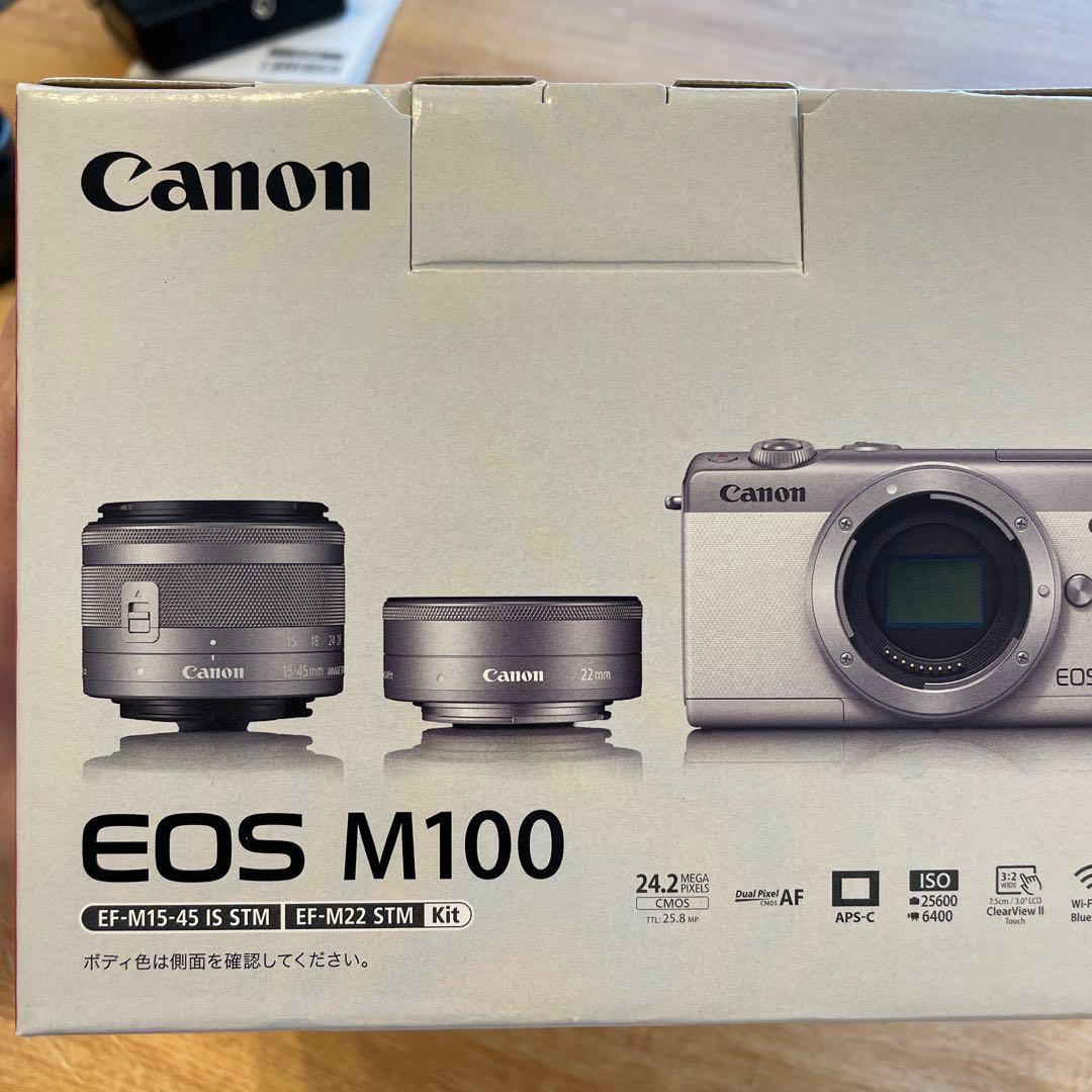 Canon EOS M100 ミラーレス　レンズキット付き