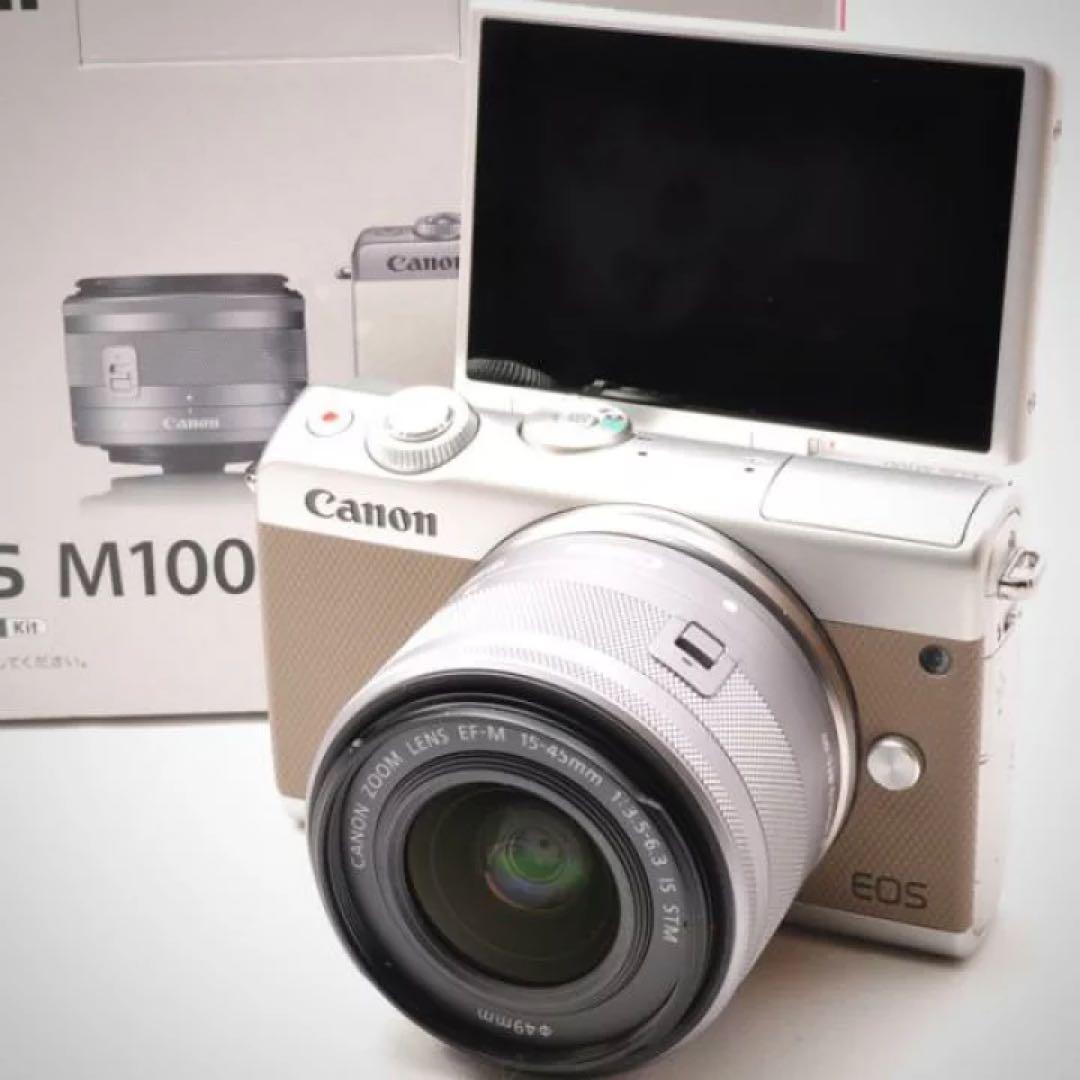 Canon EOS M100 ミラーレス　レンズキット付き