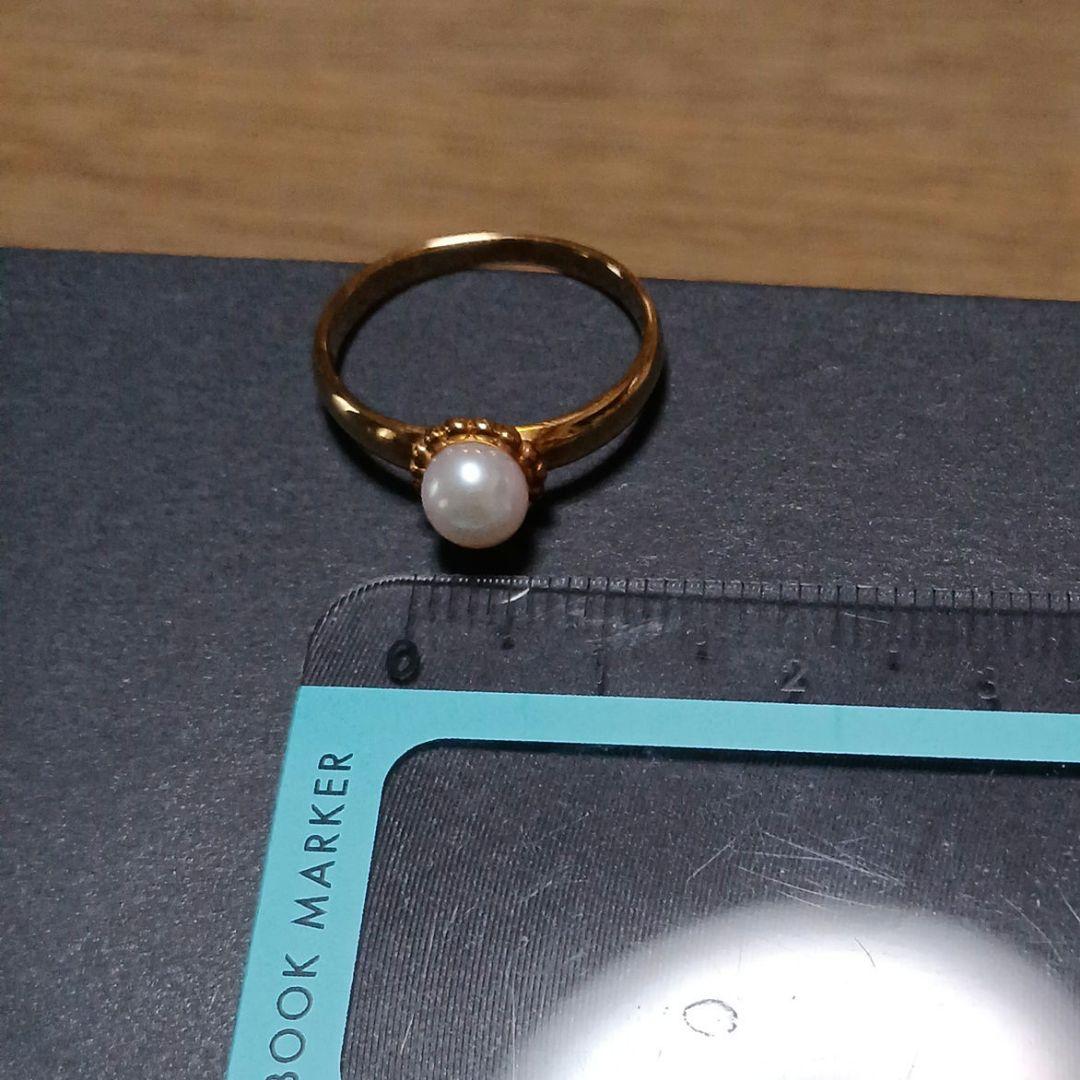 K18パールリング