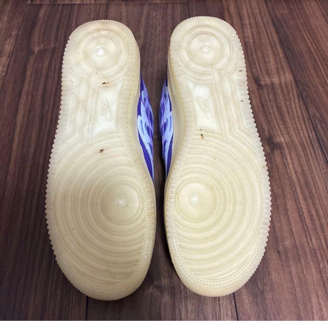 ナイキ エアフォース1 パープルスケルトン