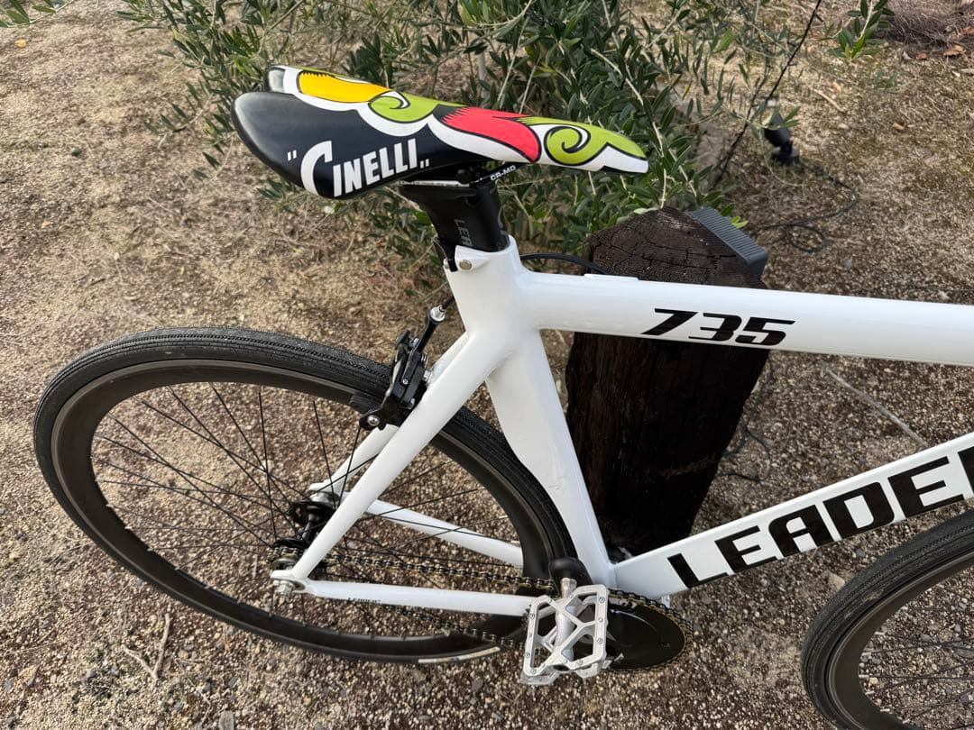 LEADERBIKE 735 ホワイト ピストバイク　Mサイズ