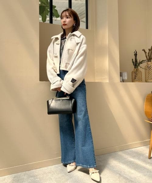 【美品】24AW スナイデル ウールシャギーショートダッフル アイボリー 完売品