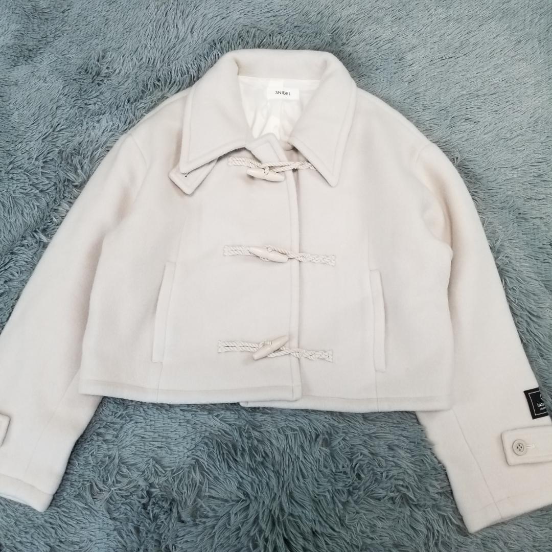 【美品】24AW スナイデル ウールシャギーショートダッフル アイボリー 完売品