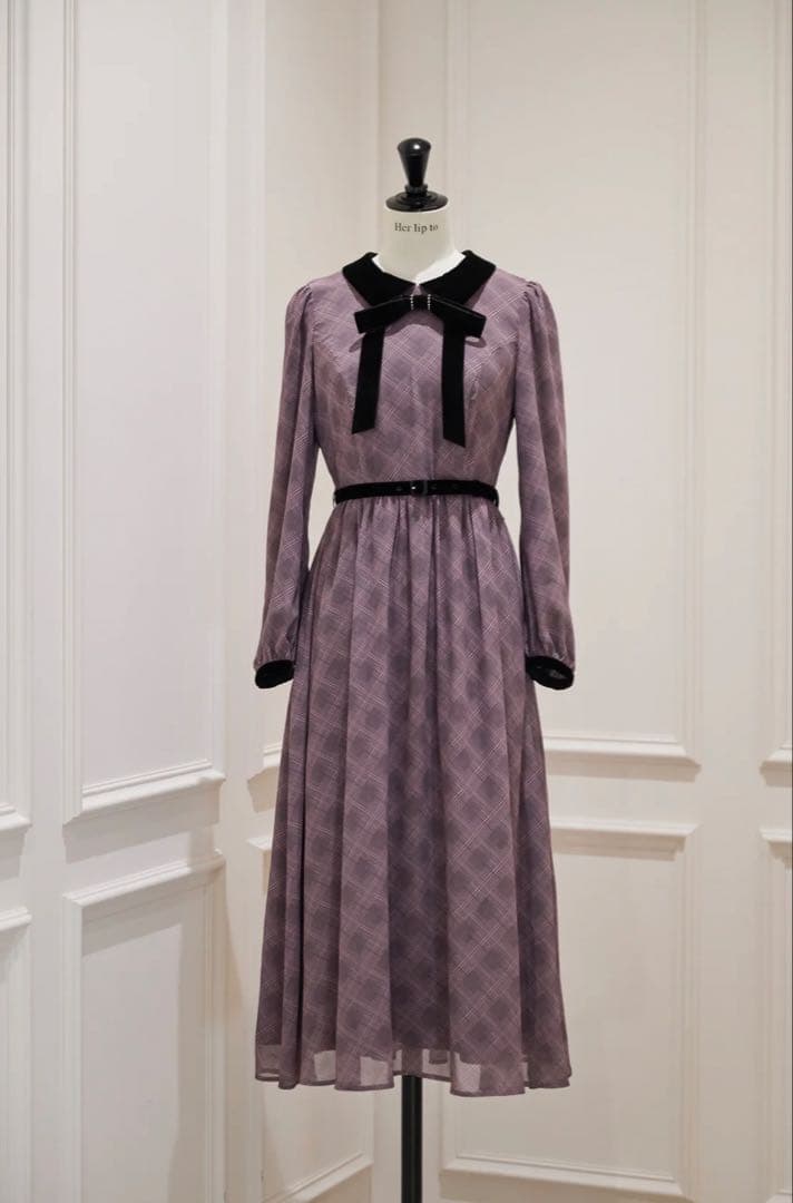 herlipto Grasse Floral Pleated Dress ハリプ