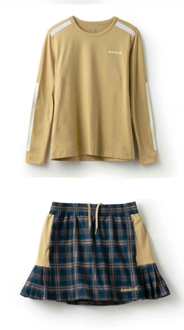 Admiral アドミラル テニスウェア 長袖シャツ&スコートセット M 秋冬物