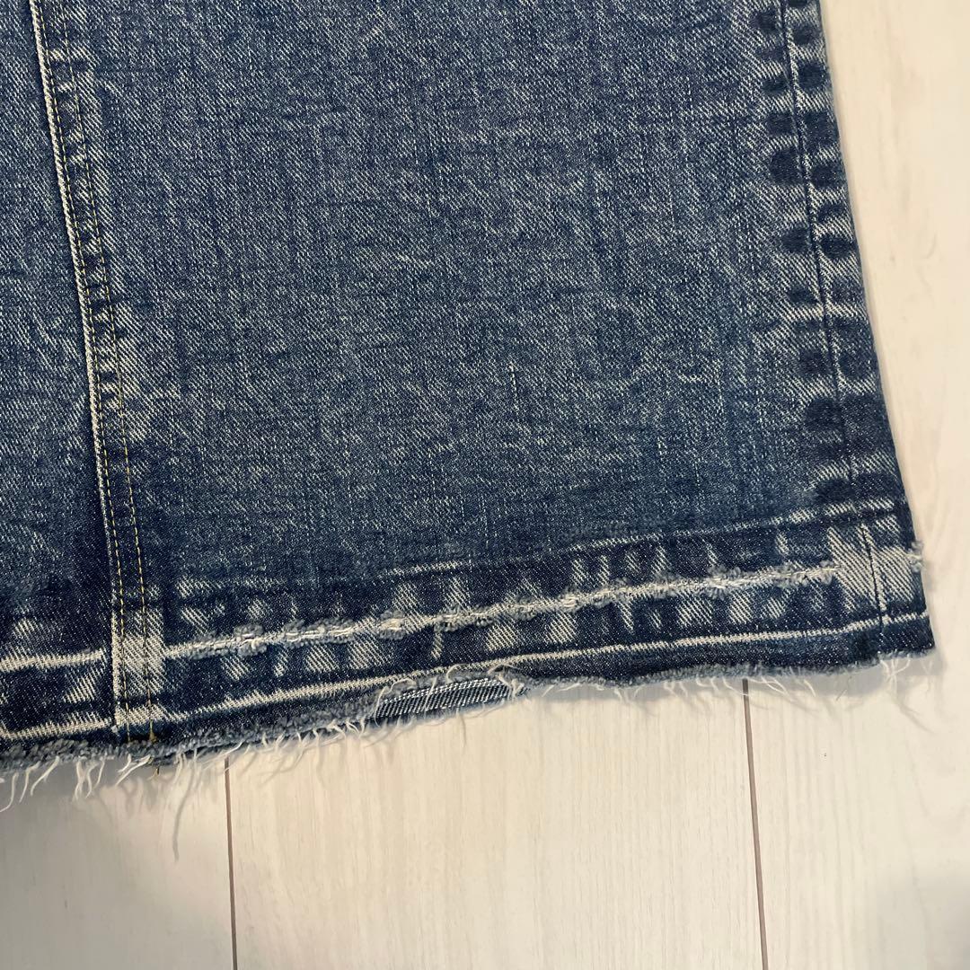 INSCRIRE フレアデニムロングスカート インディゴブルー