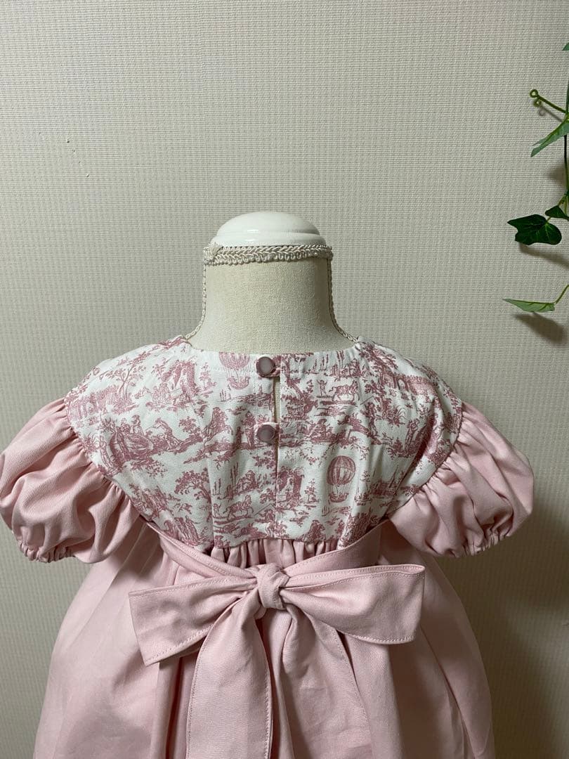 ハンドメイド　ウエストギャザーワンピース　90cm 2着