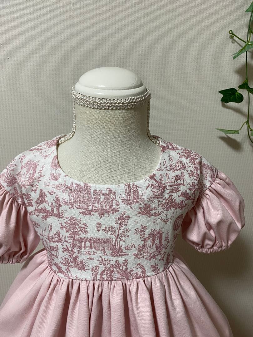 ハンドメイド　ウエストギャザーワンピース　90cm 2着