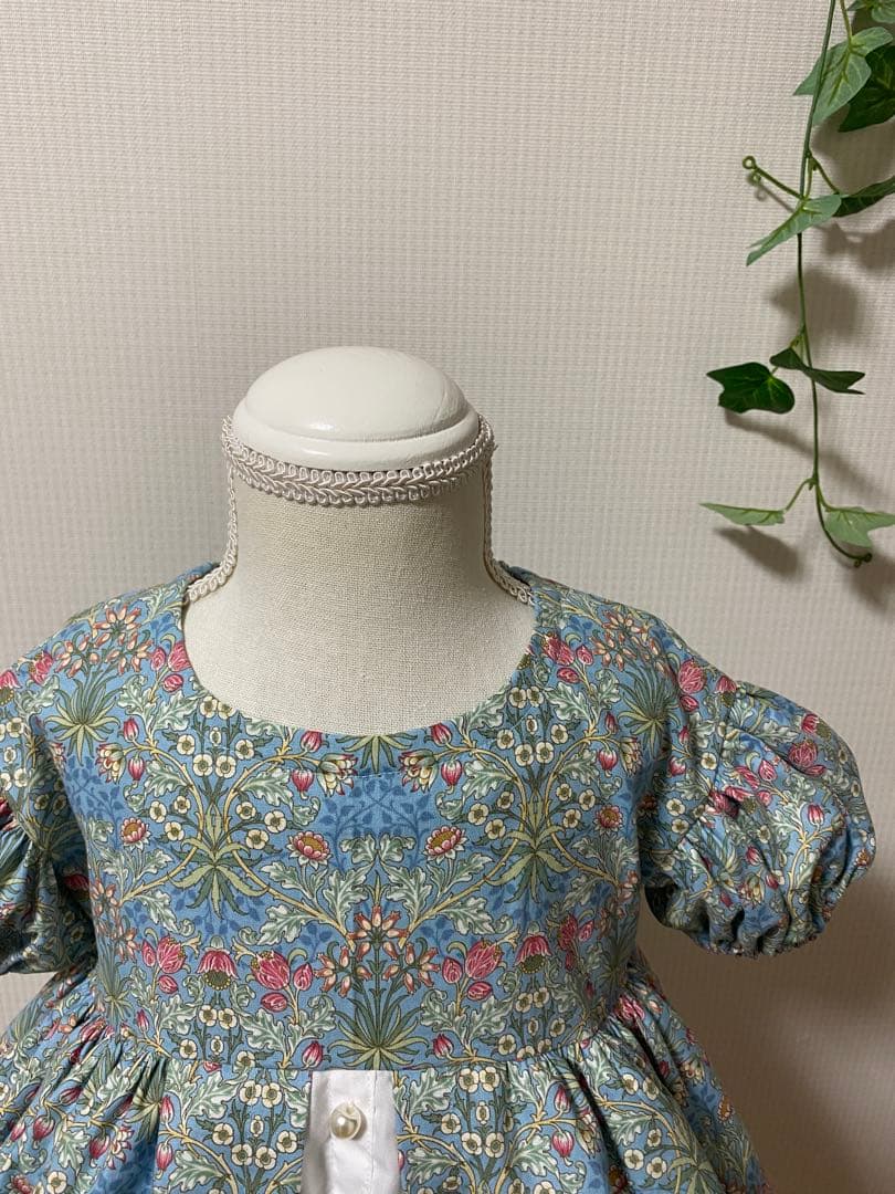 ハンドメイド　ウエストギャザーワンピース　90cm 2着