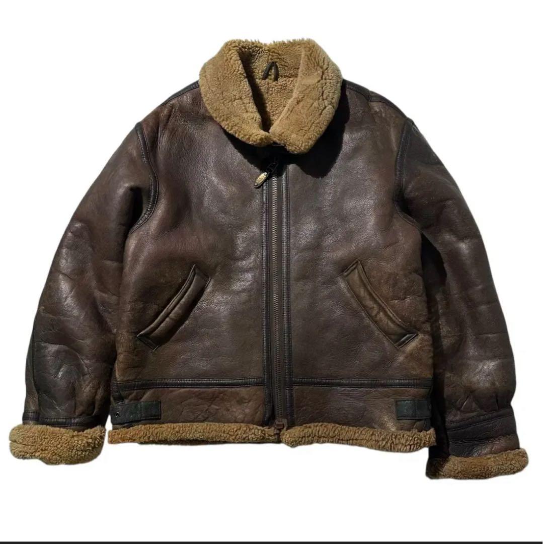 STUSSY ステューシー B-3 ラムスキン　ムートン ブルゾン ジャケット