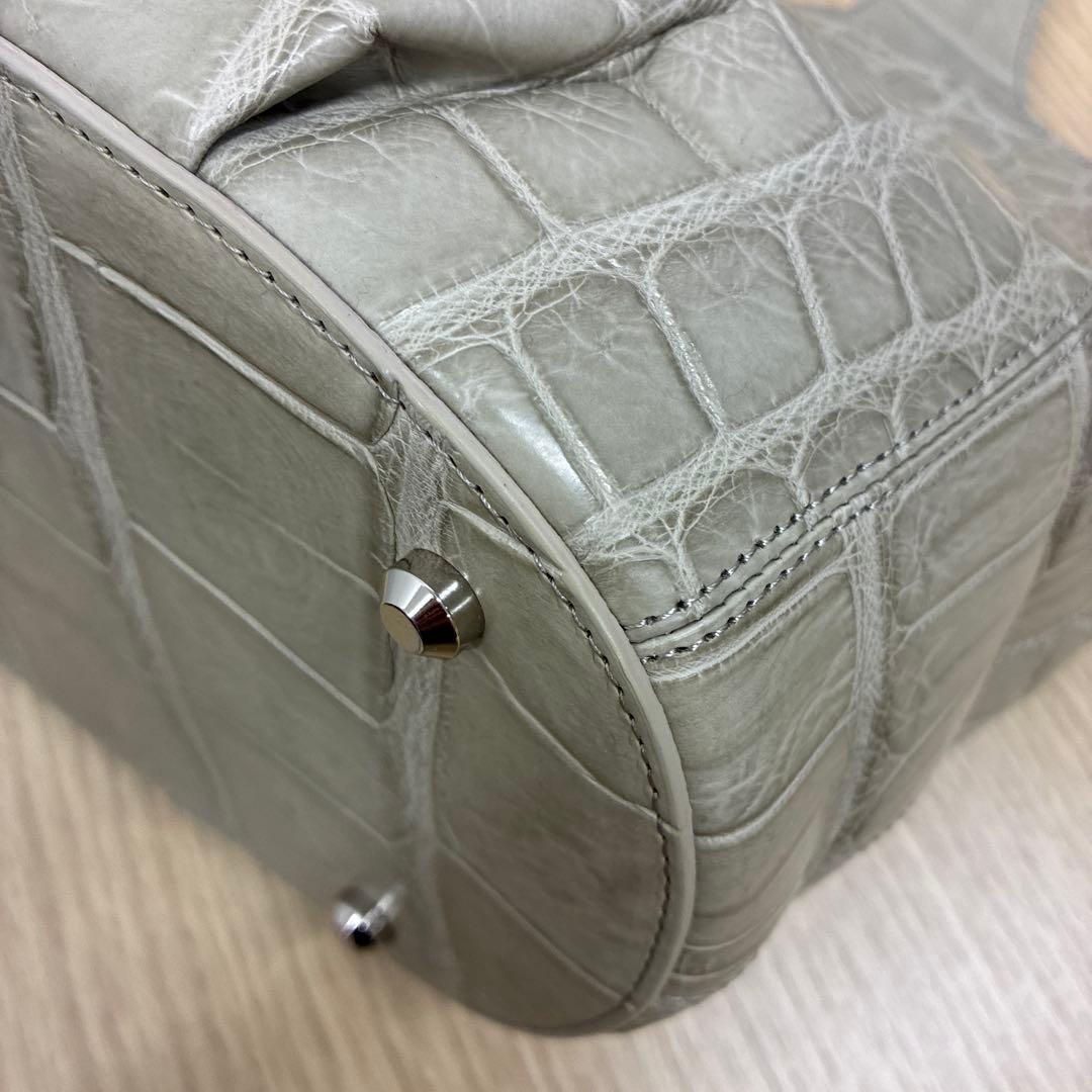 BAGFAN JRA 本クロコダイル レザートート 高級バッグ 正規タグ付き