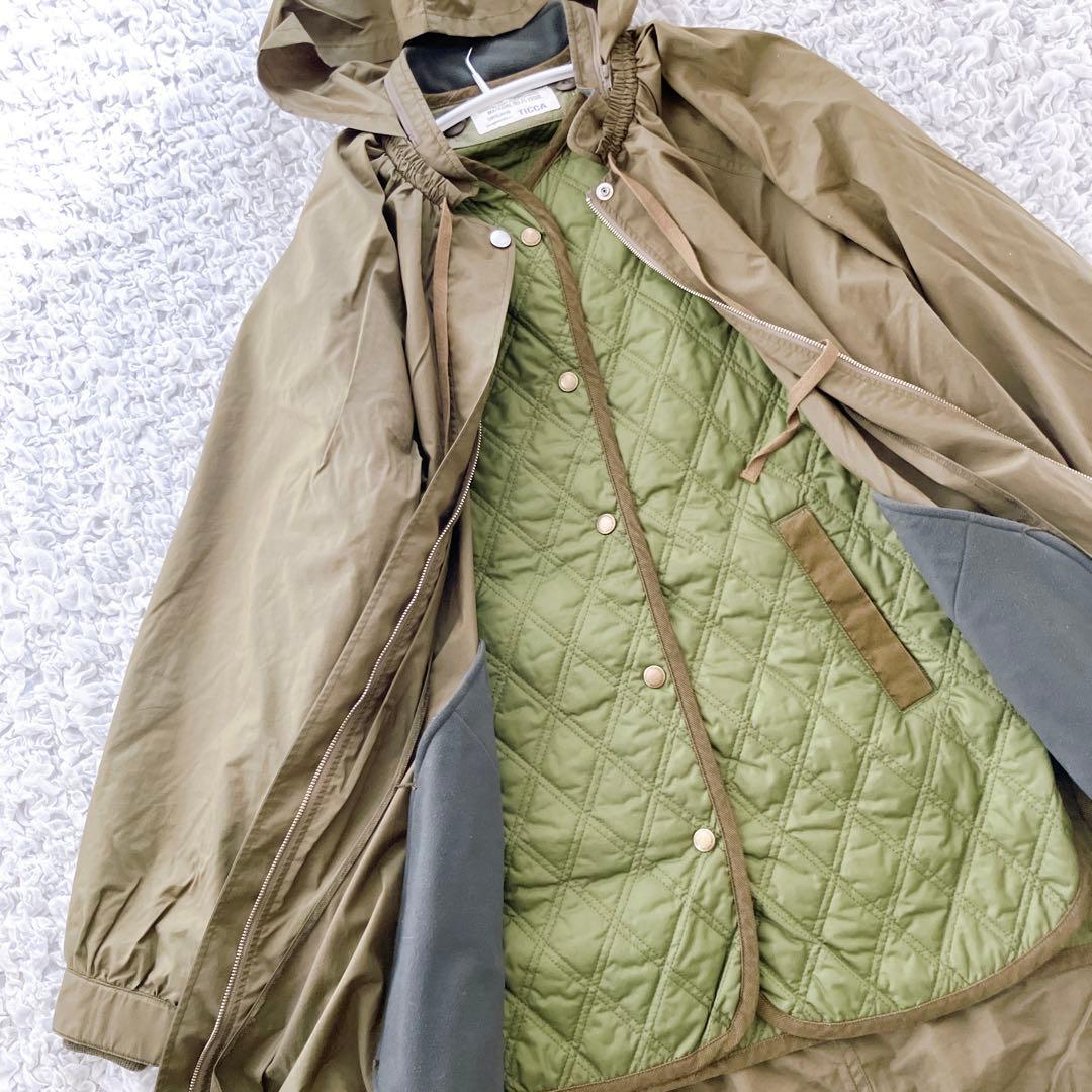 美品【TICCAティッカ】ライニング付モッズコート 定価79,200円　3way