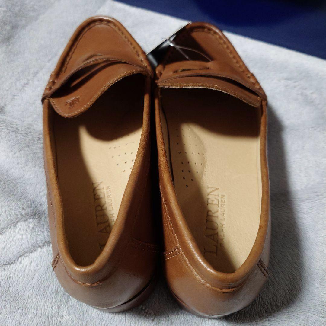 ベ*ル様 RALPHLAUREN ポロ ラルフローレン ブラウンレザー ローファ