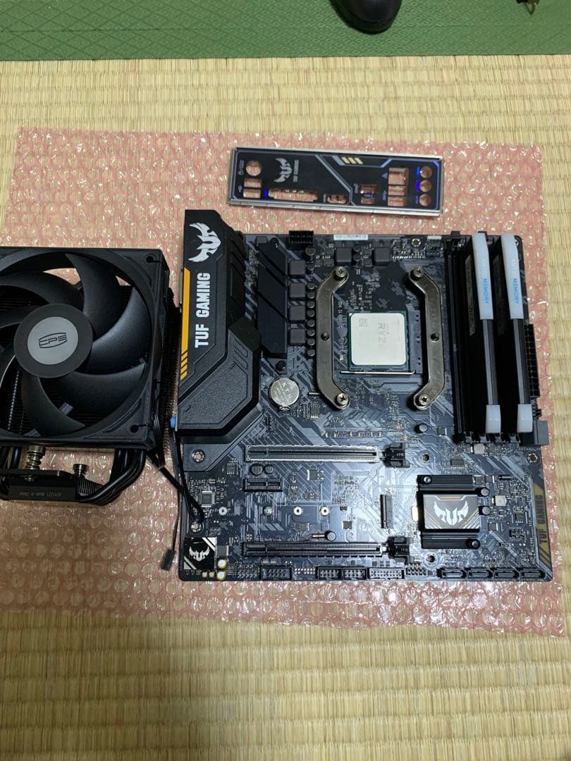 【動作品】マザーボード、CPU、メモリ、CPUクーラーセット