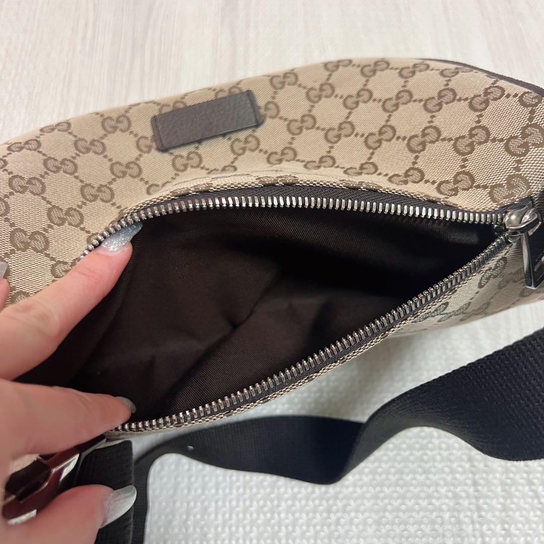 GUCCI GGキャンバス ボディバッグ 極美品