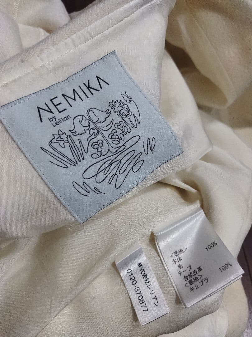 美品♪ネミカ レリアン 13+ 13号 ウール ダッフル コート 日本製