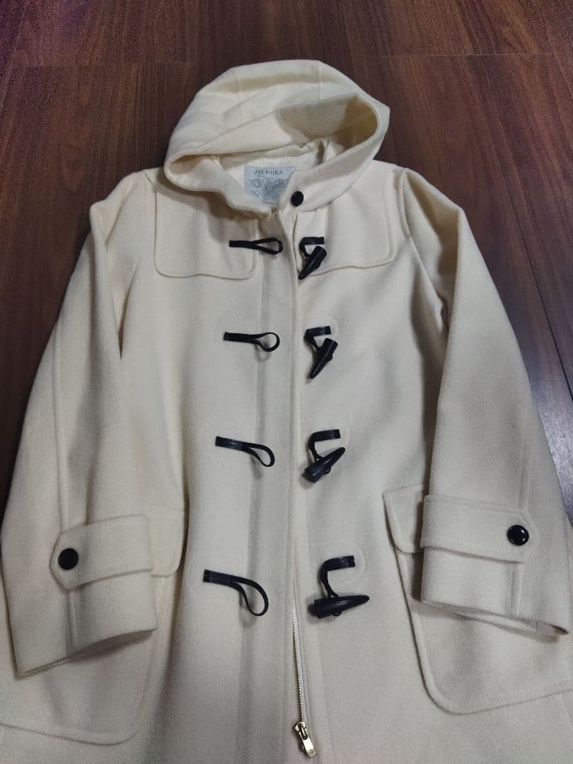 美品♪ネミカ レリアン 13+ 13号 ウール ダッフル コート 日本製
