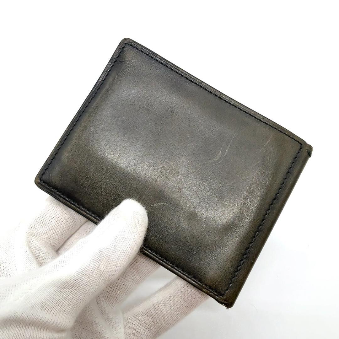 ◇ベルルッティ◇レザー/フィギュアスクリット/マネークリップ/二つ折り財布