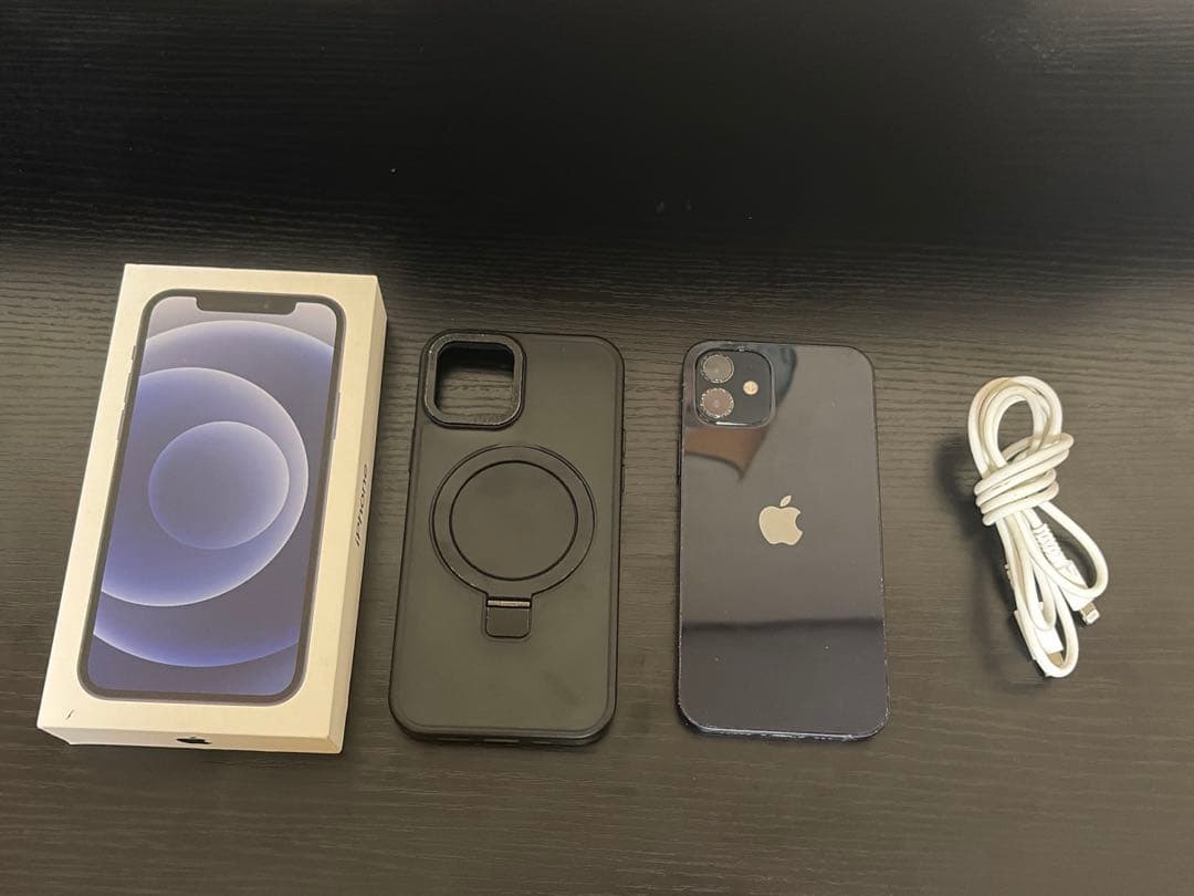 iphone12 128GB カバー付き　箱付き、充電器⭕️