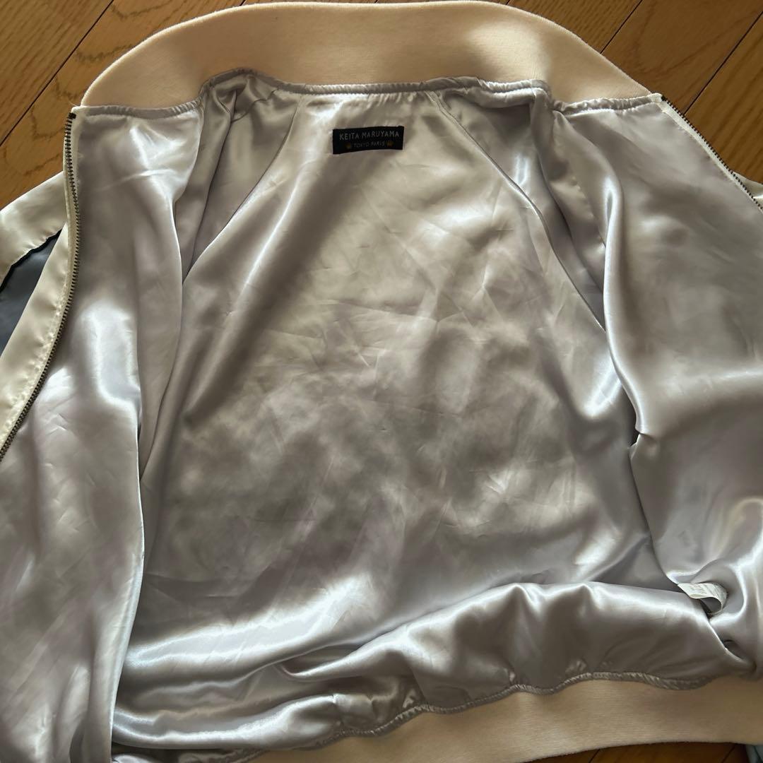KEITA MARUYAMA スカジャン ホワイト・ブルー　Ｍサイズ