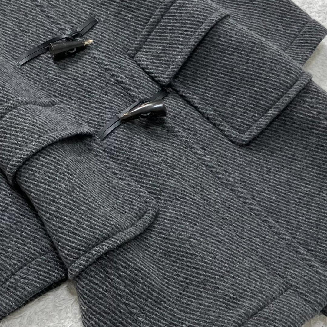 極美品✨マッキントッシュ ダッフルコート ヘリンボーン チェック柄 グレー S