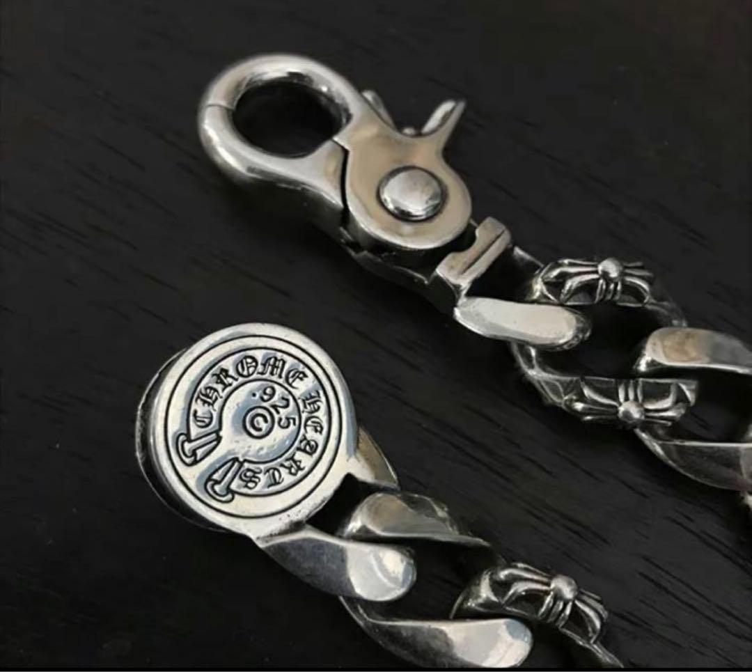 h*i様 Chrome Hearts 風 シルバーチェーンブレスレット