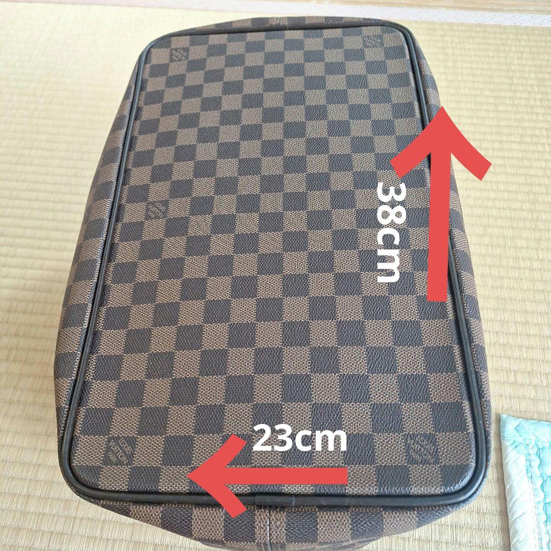 ダミエパターン ボストンバッグ 大容量