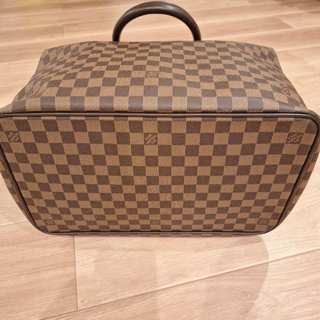 ダミエパターン ボストンバッグ 大容量