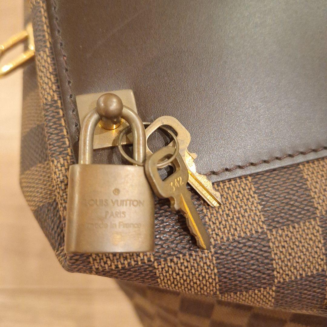 ダミエパターン ボストンバッグ 大容量