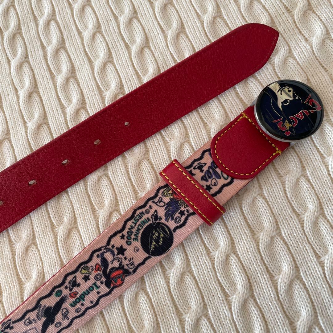 vivienne westwood CHAOS バンビ ロゴ バックル ベルト