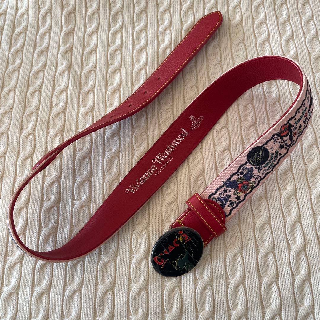 vivienne westwood CHAOS バンビ ロゴ バックル ベルト