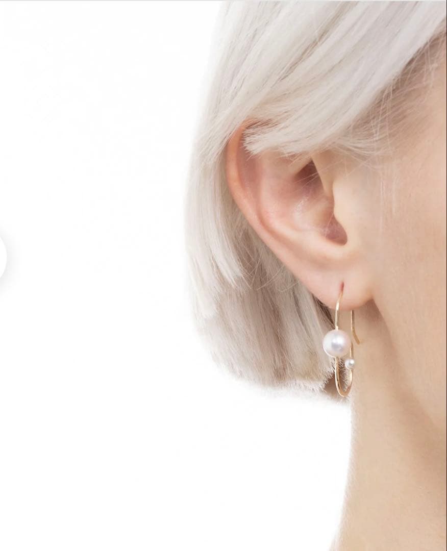 hirotakaヒロタカMIROアコヤパールピアス