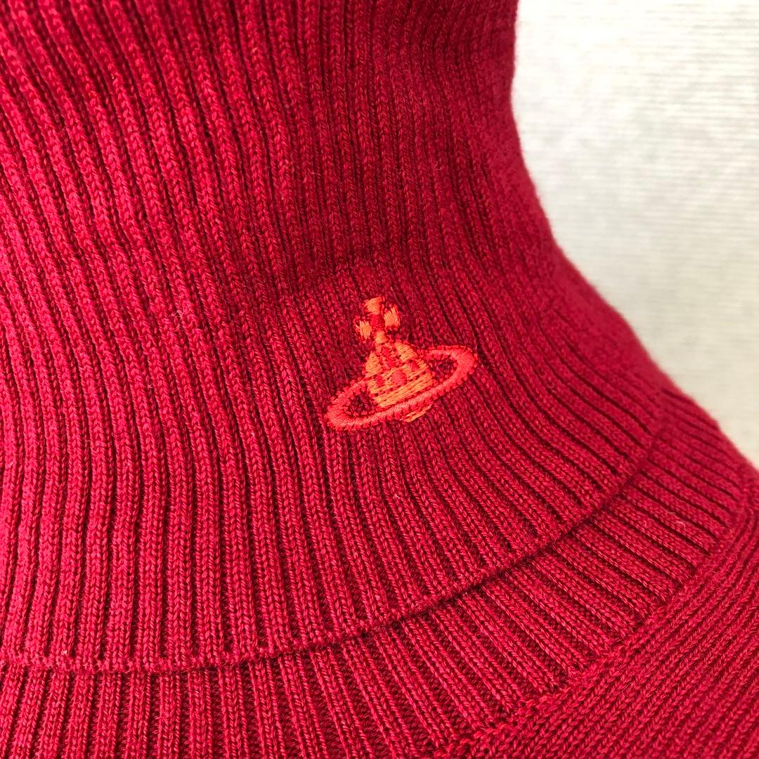 Vivienne Westwood ウール タートルネックニット 2 オーブ刺繍